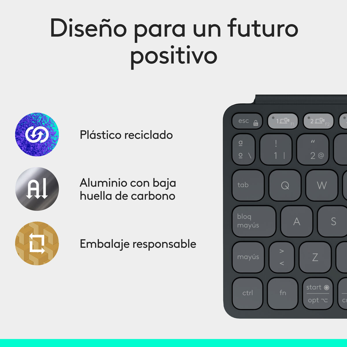 Teclado Logitech 920-012973 Grafito Español QWERTY