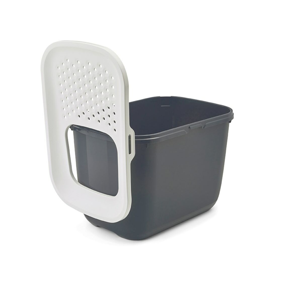 Arenero para Gatos Vadigran Blanco Antracita Plástico