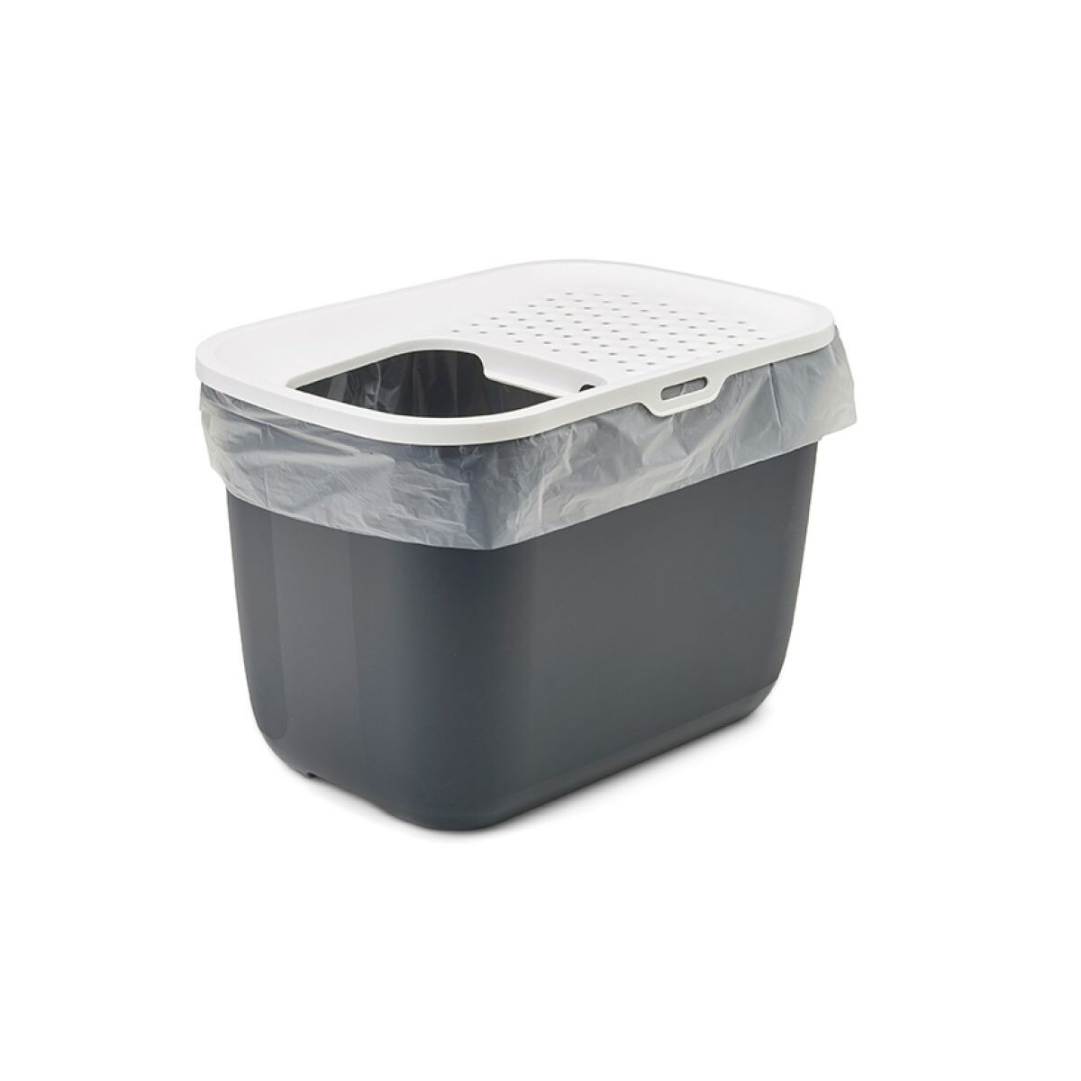 Arenero para Gatos Vadigran Blanco Antracita Plástico