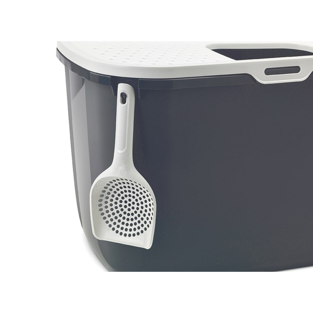 Arenero para Gatos Vadigran Blanco Antracita Plástico