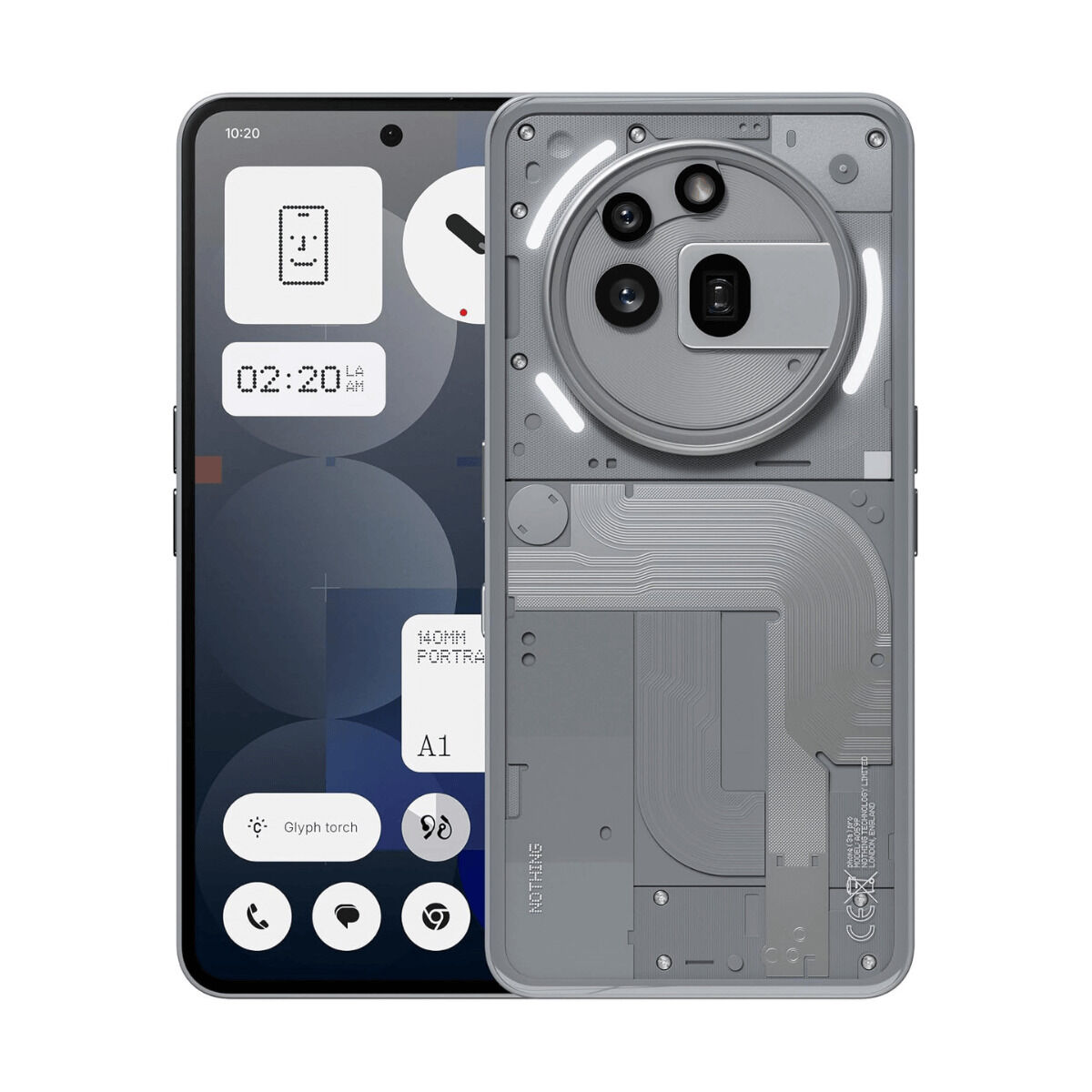 Smartphone Nothing phone A10400167 Octa Core 12 GB RAM 256 GB Gris