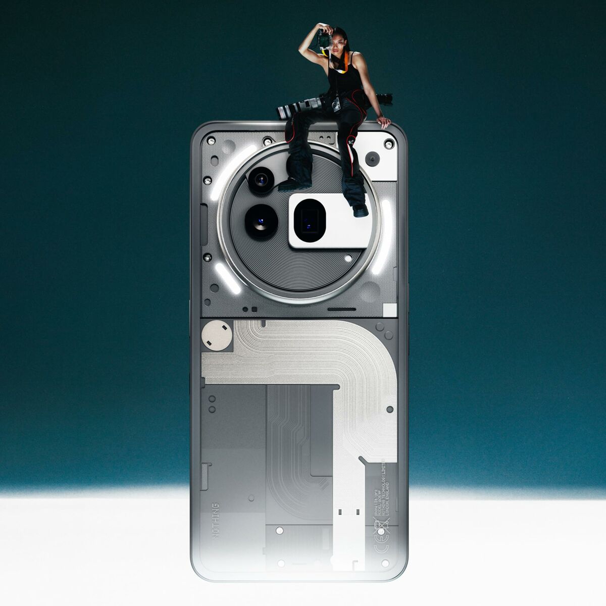 Smartphone Nothing phone A10400167 Octa Core 12 GB RAM 256 GB Gris