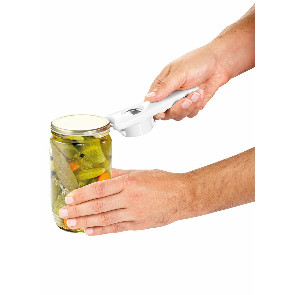 Abridor Multifunción Tescoma Presto Blanco Acero