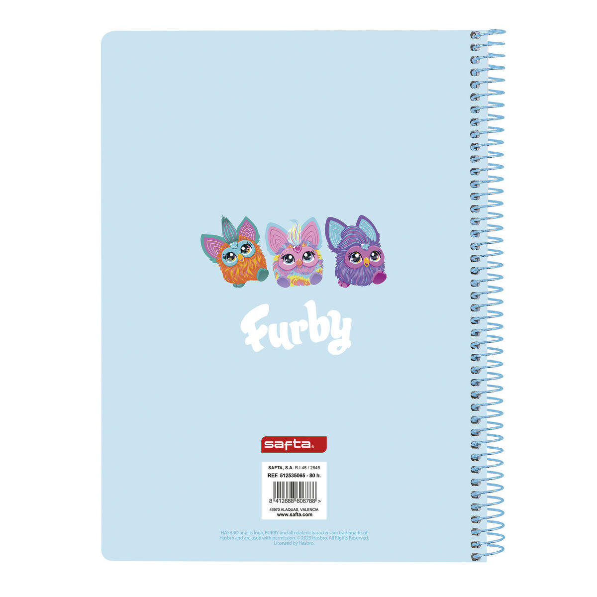 Libreta Furby Azul cielo A5 80 Hojas