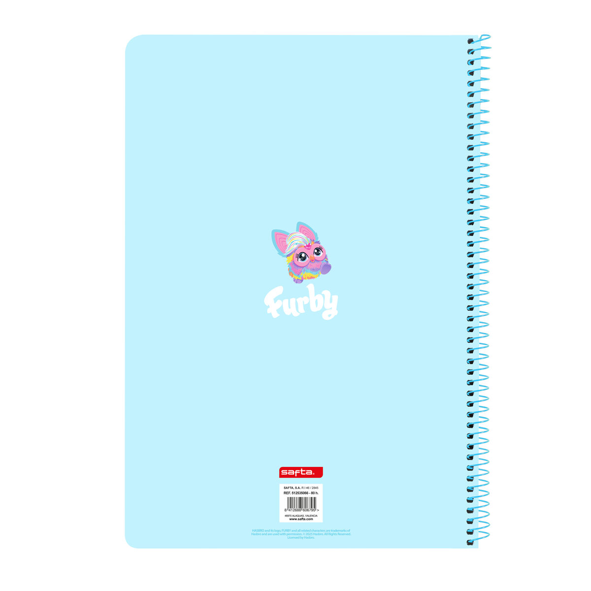 Libreta Furby Azul cielo A4 80 Hojas