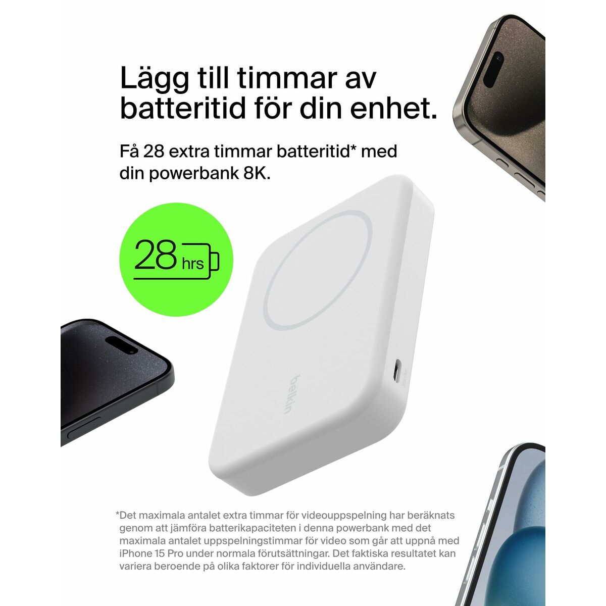 Batería para Portátil Belkin BPD007BTWH Blanco