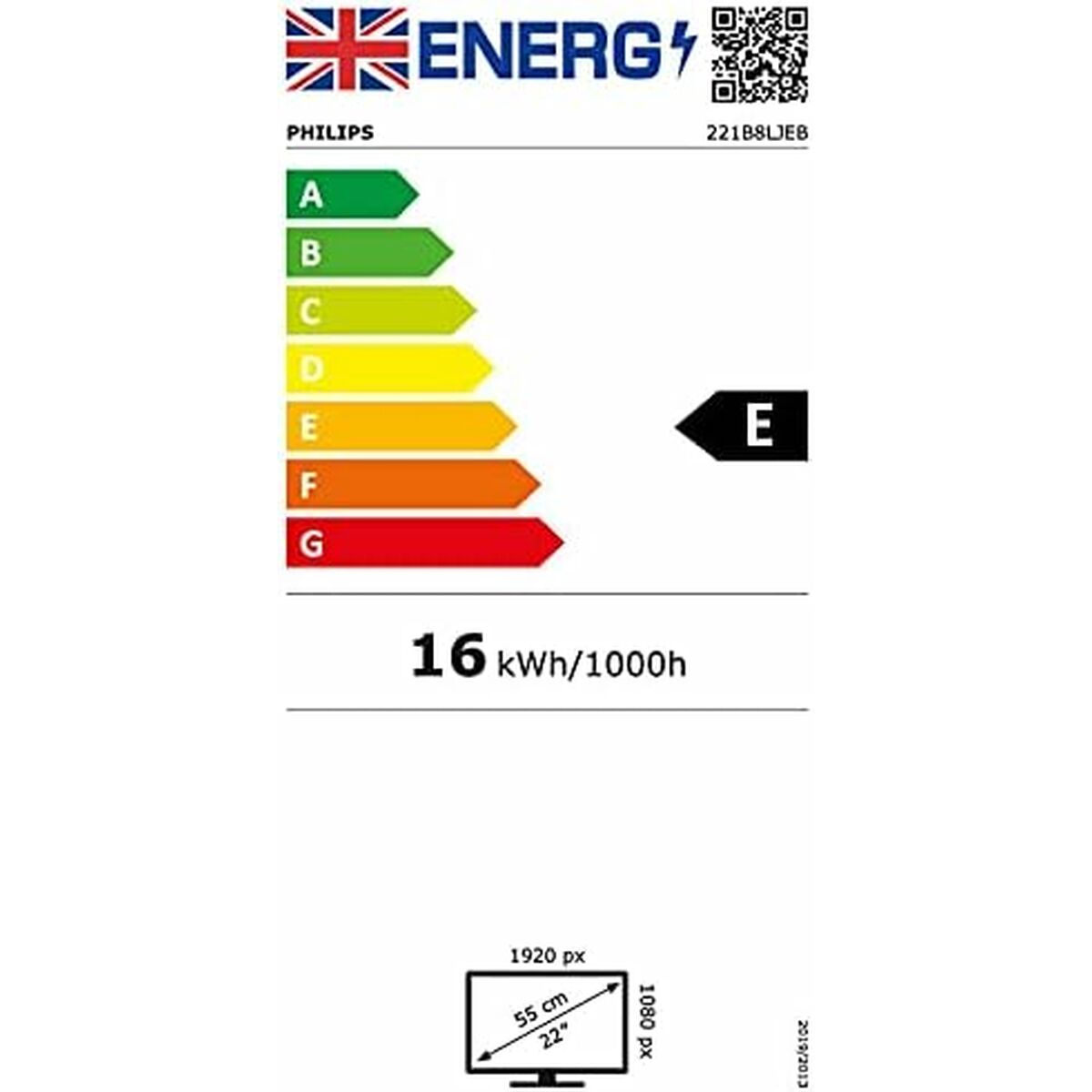 Monitor Philips 221B8LJEB/00 21,5" Full HD