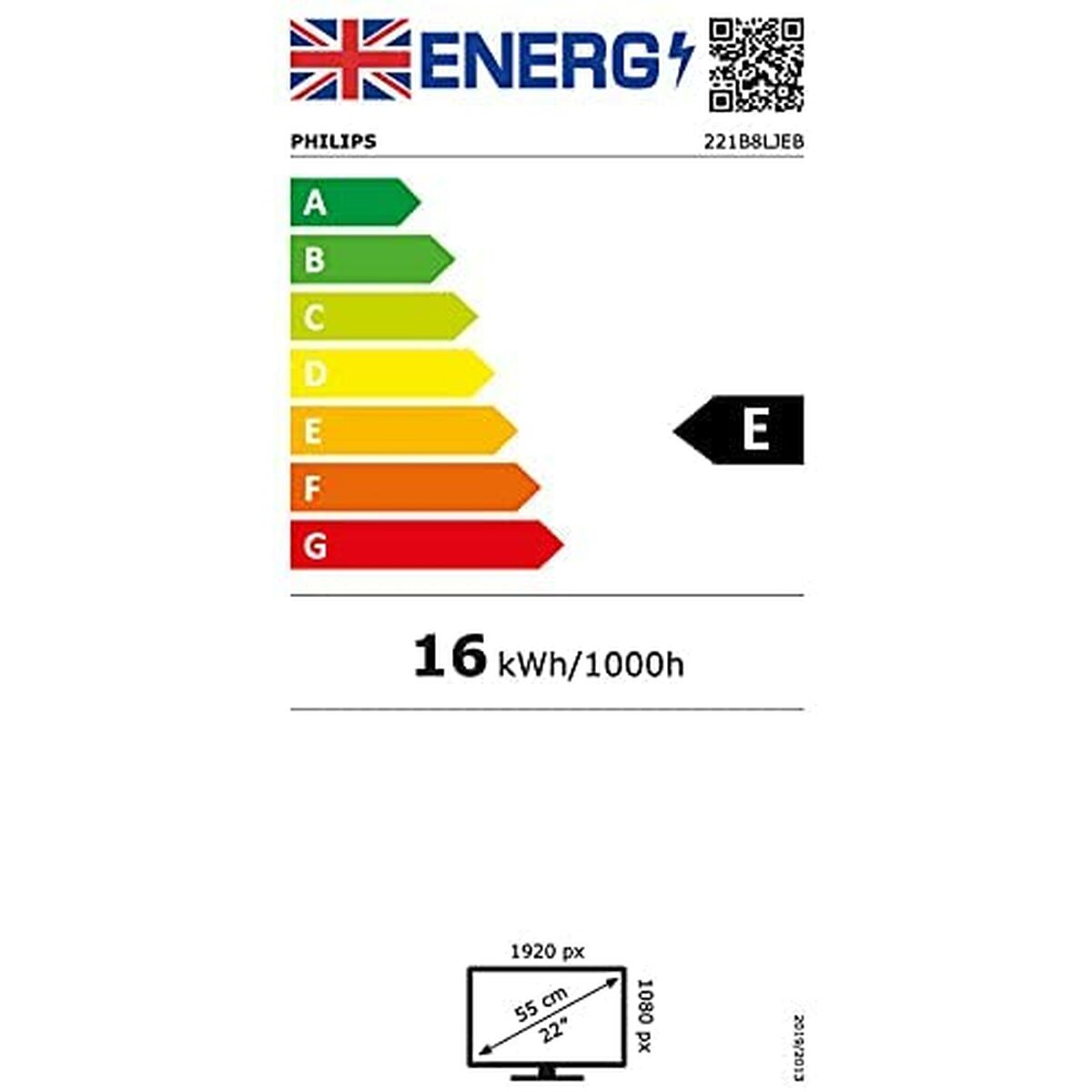 Monitor Philips 221B8LJEB/00 21,5" Full HD