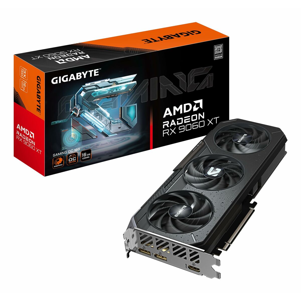 Tarjeta Gráfica Gigabyte GV-R9060XTGAMING OC-16GD 16 GB GDDR6