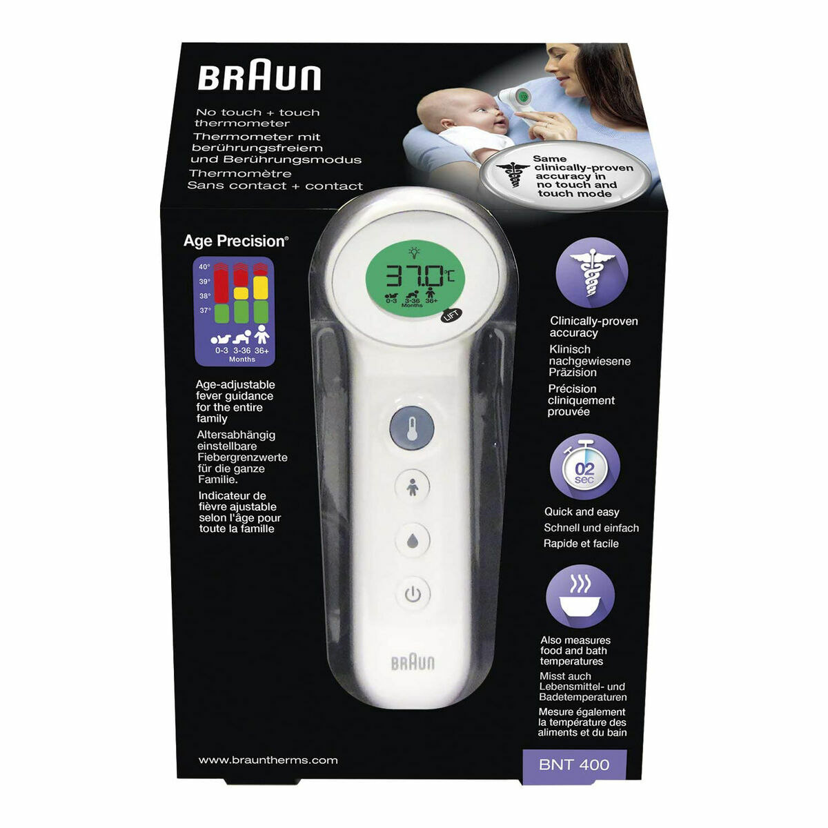 Termómetro Infrarrojo Braun BNT400