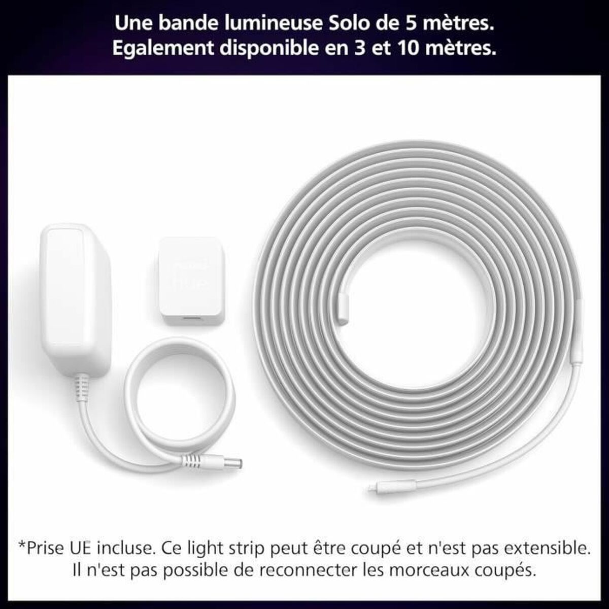 Tiras LED Philips Solo Lightstrip Blanco 20 W 5 m Blanco Cálido