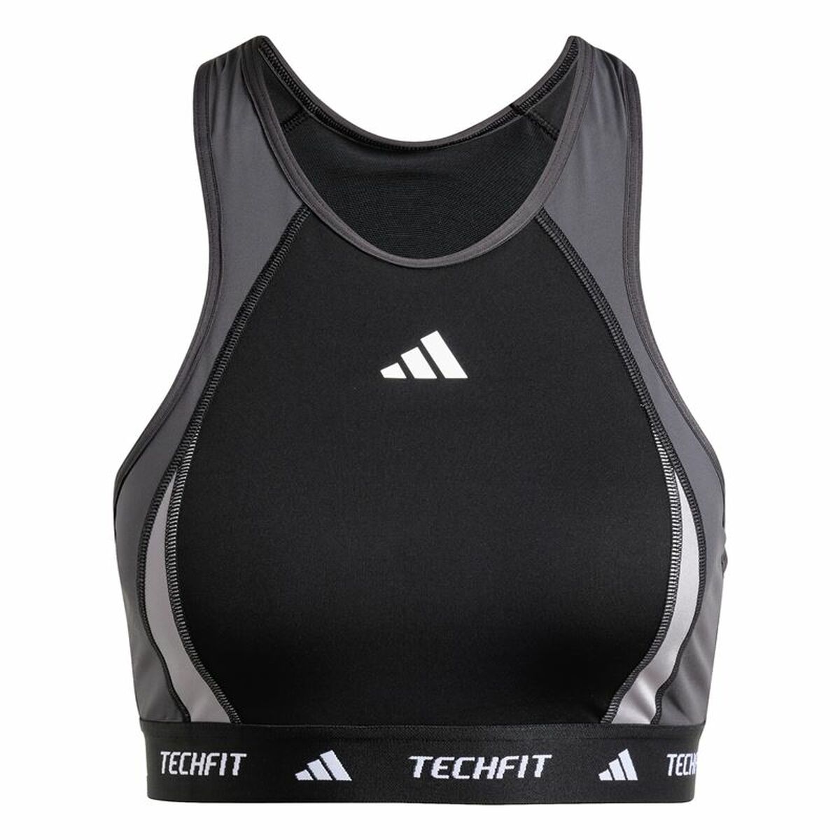 Sujetador Deportivo Adidas Techfit  Negro