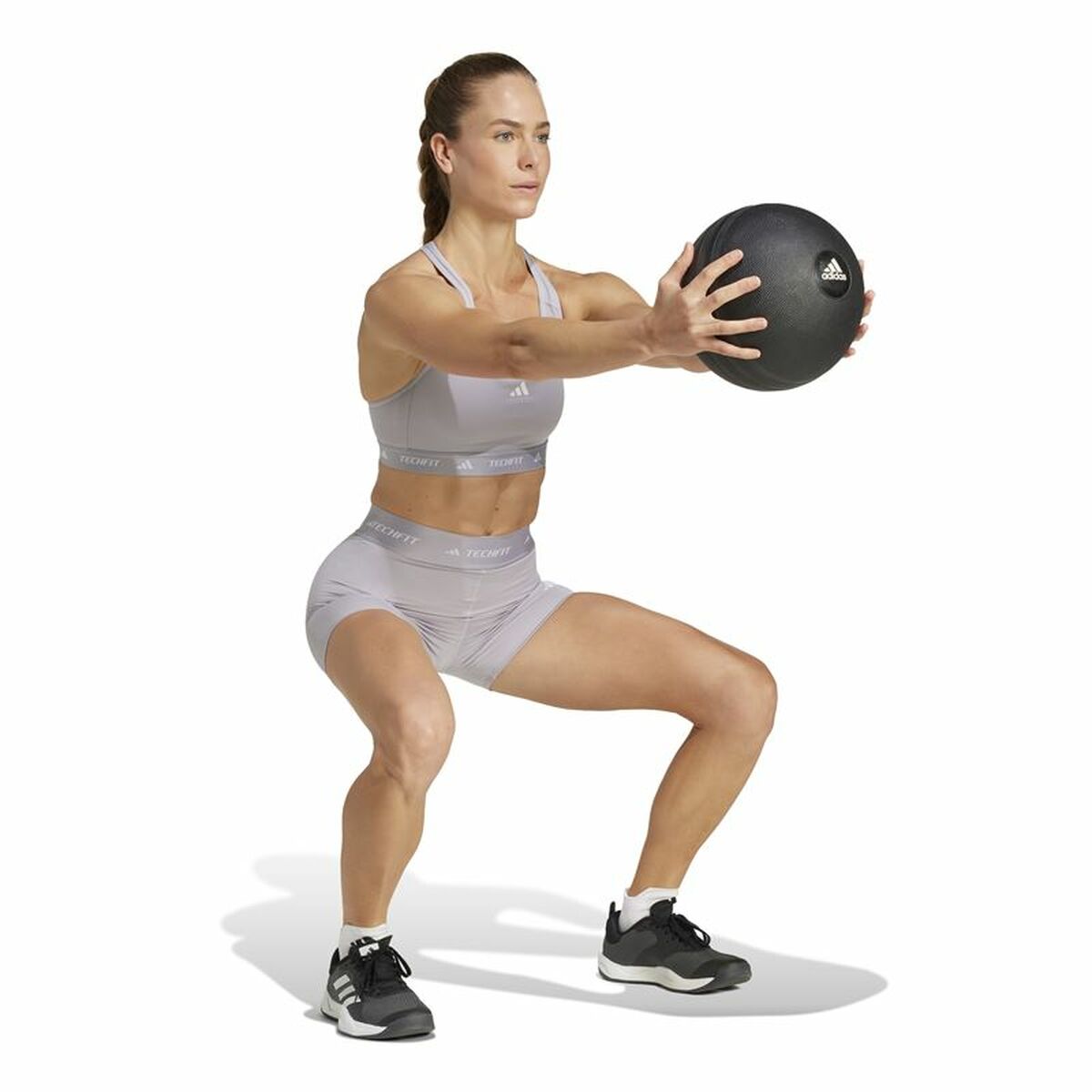 Sujetador Deportivo Adidas Techfit Gris