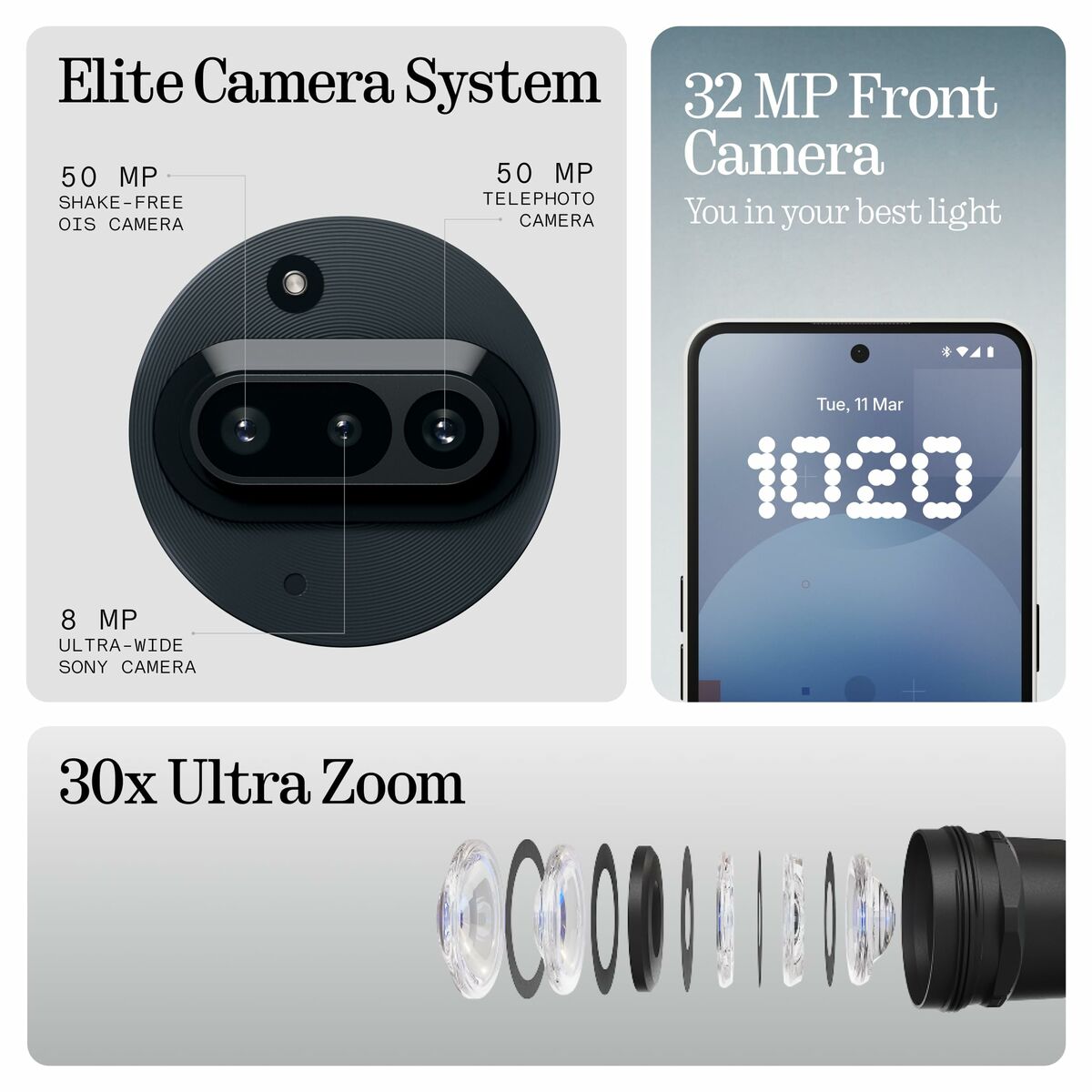 Smartphone Nothing phone A059 6,77" Octa Core 8 GB RAM 128 GB Negro