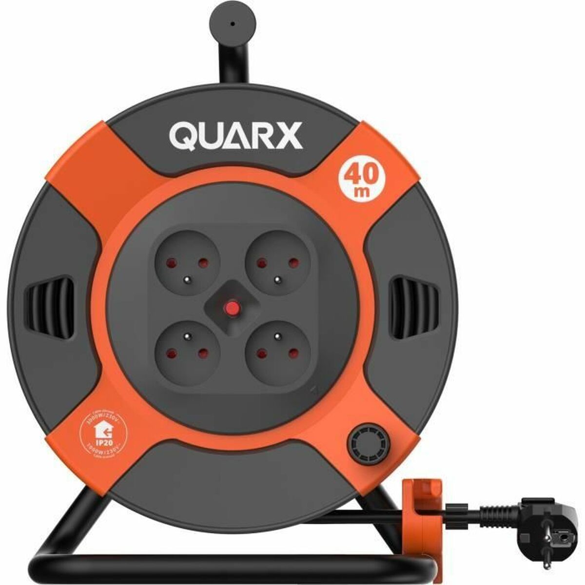 Cable alargador QUARX H07RN-F Negro 40 m