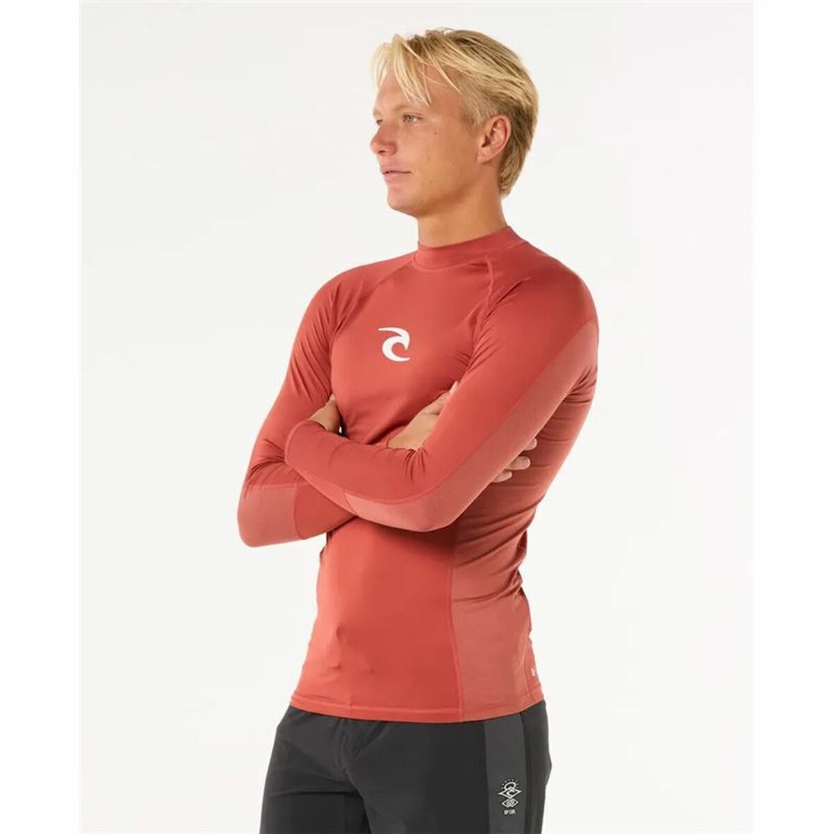 Camiseta de Baño Rip Curl Waves Upf Perf L/S Rojo Surf