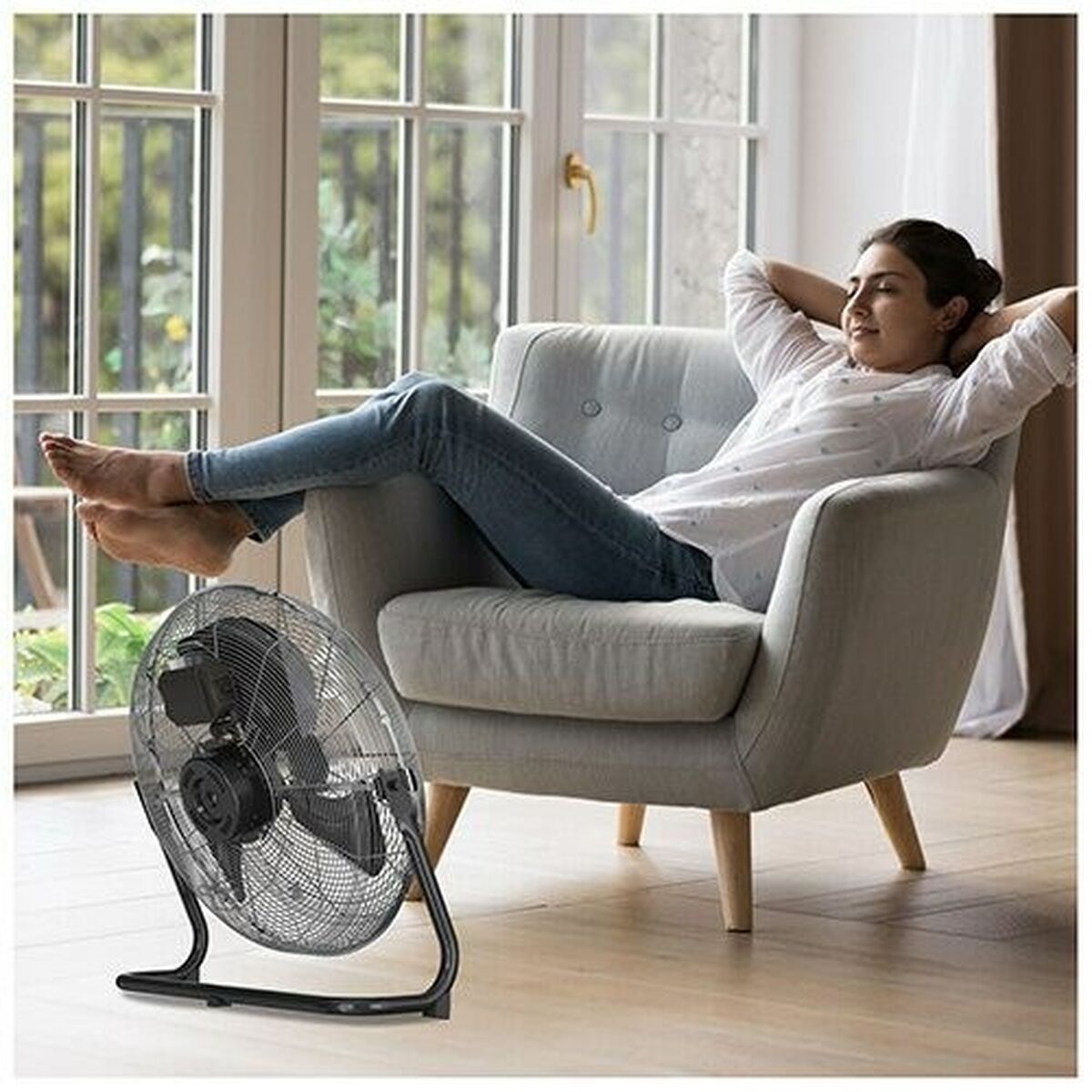 Ventilador de Sobremesa Black & Decker ES9440220B Negro Acero 120 W