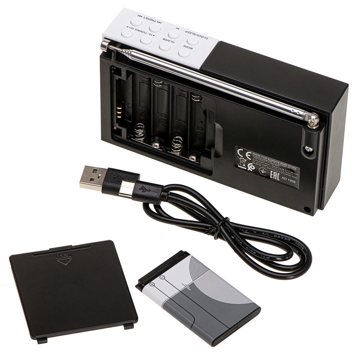 Radio Adler pll fm ad 1908 Negro Blanco