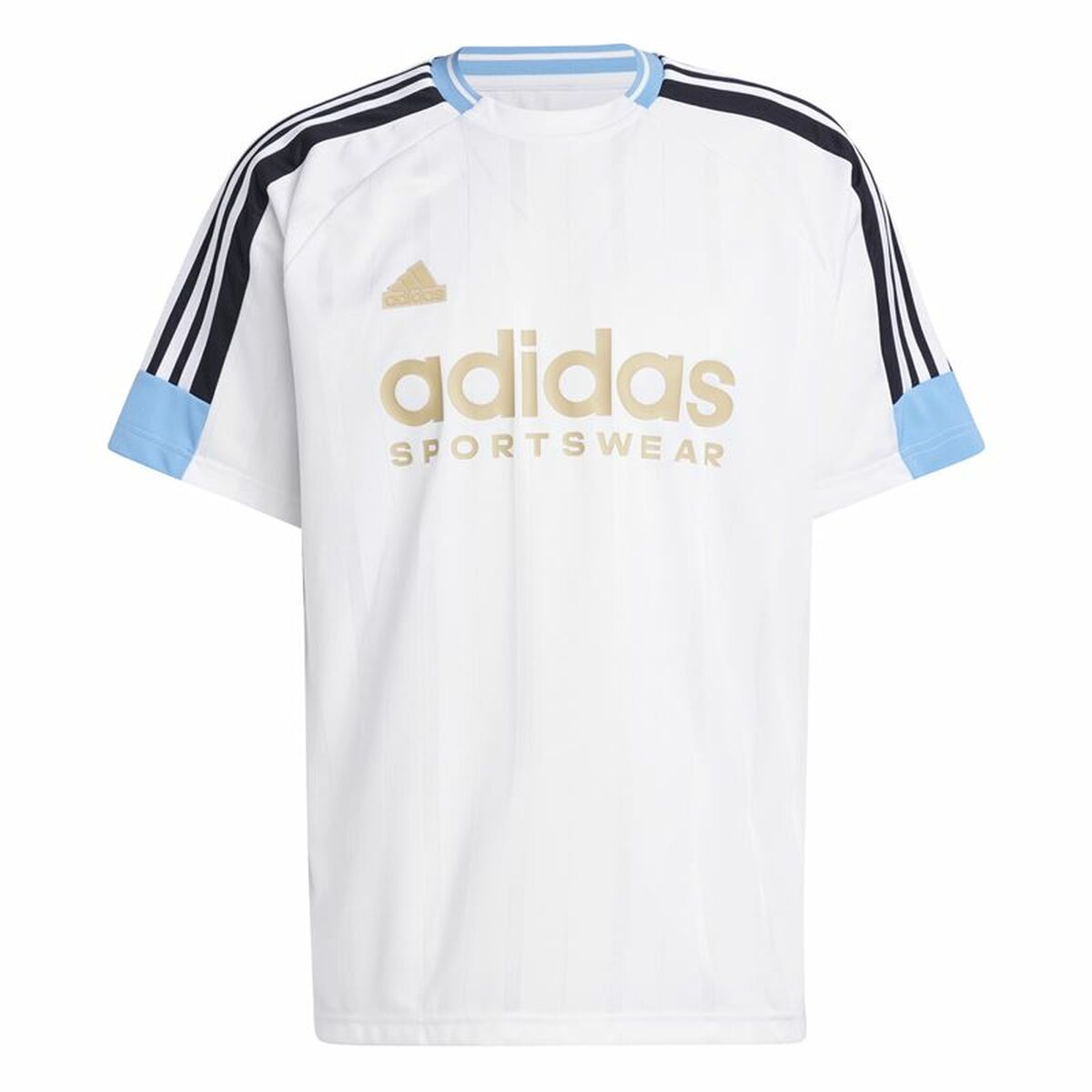 Camiseta de Manga Corta Hombre Adidas Tiro Nations Blanco