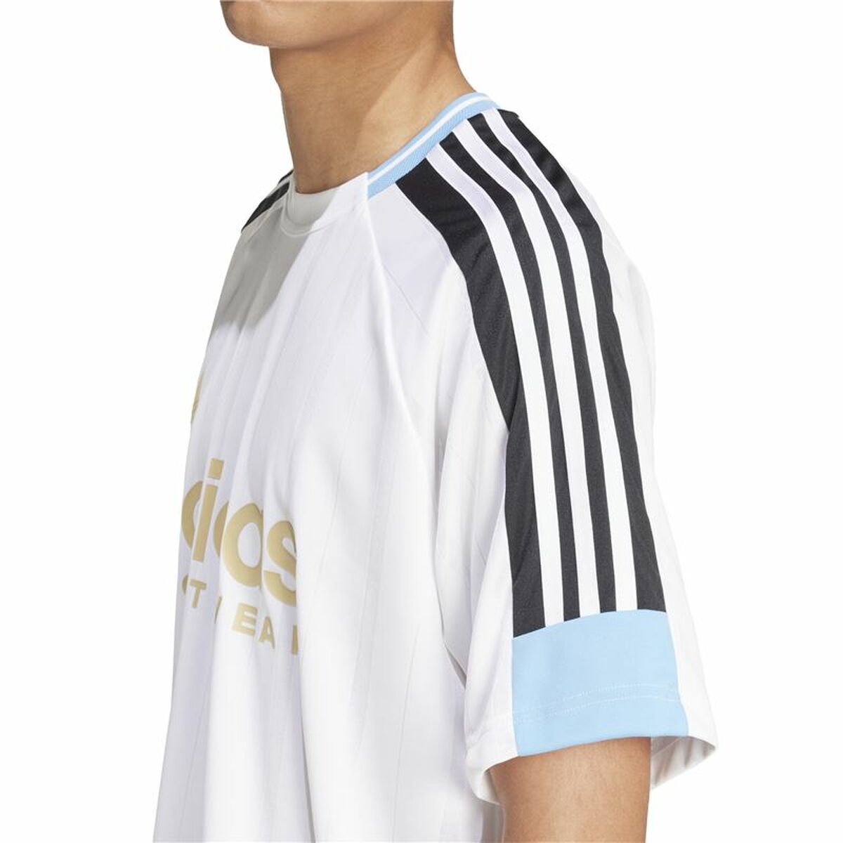 Camiseta de Manga Corta Hombre Adidas Tiro Nations Blanco