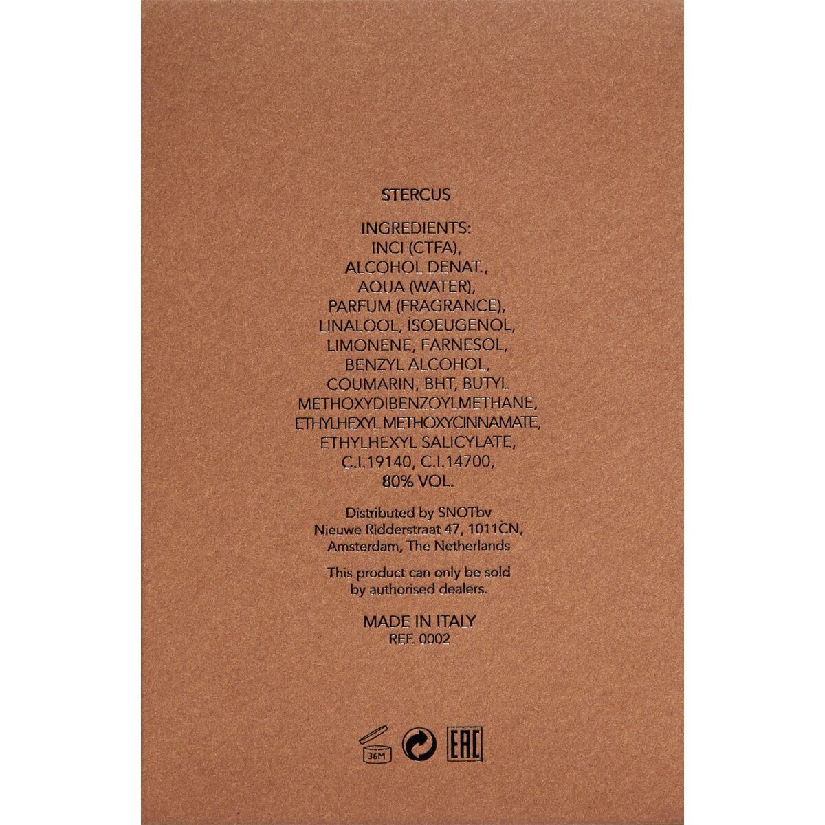 Perfume Unisex Orto Parisi STERCUS 50 ml