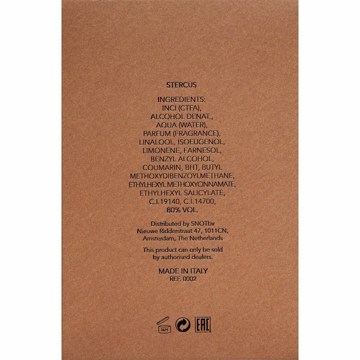 Perfume Unisex Orto Parisi STERCUS 50 ml