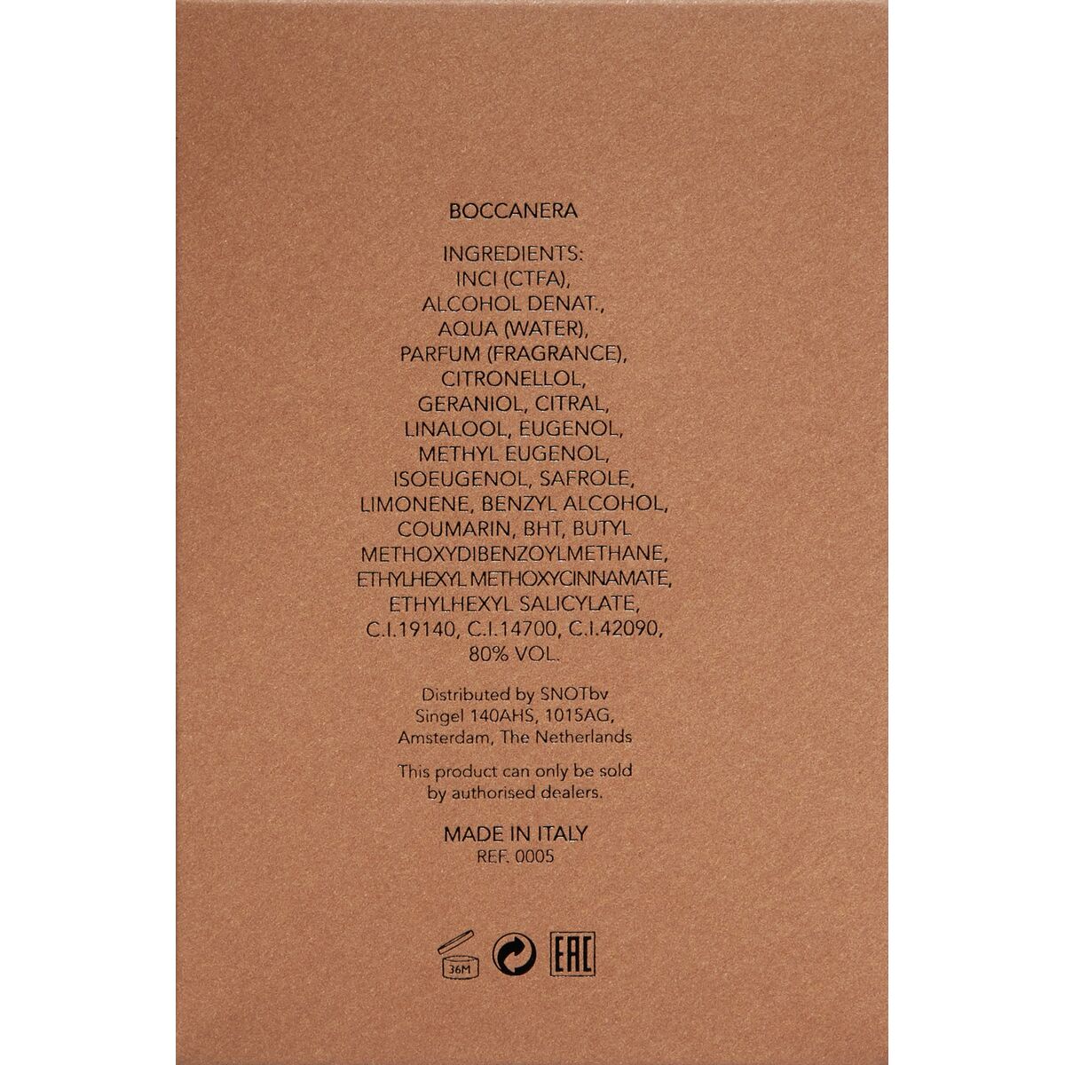 Perfume Unisex Orto Parisi BOCCANERA 50 ml