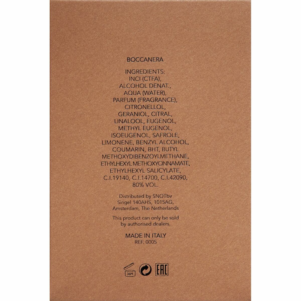 Perfume Unisex Orto Parisi BOCCANERA 50 ml