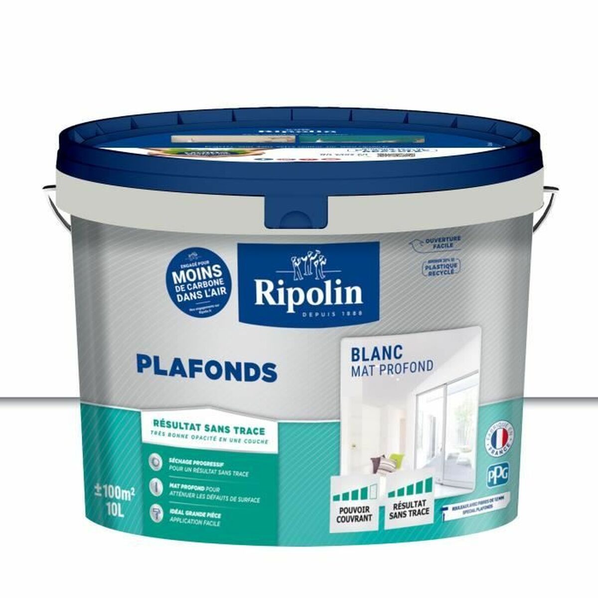 Pintura Ripolin Blanco Mate 10 L
