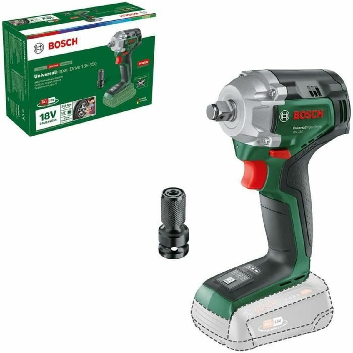 Atornillador eléctrico BOSCH UniversalImpactDrive 18V-350 350 W
