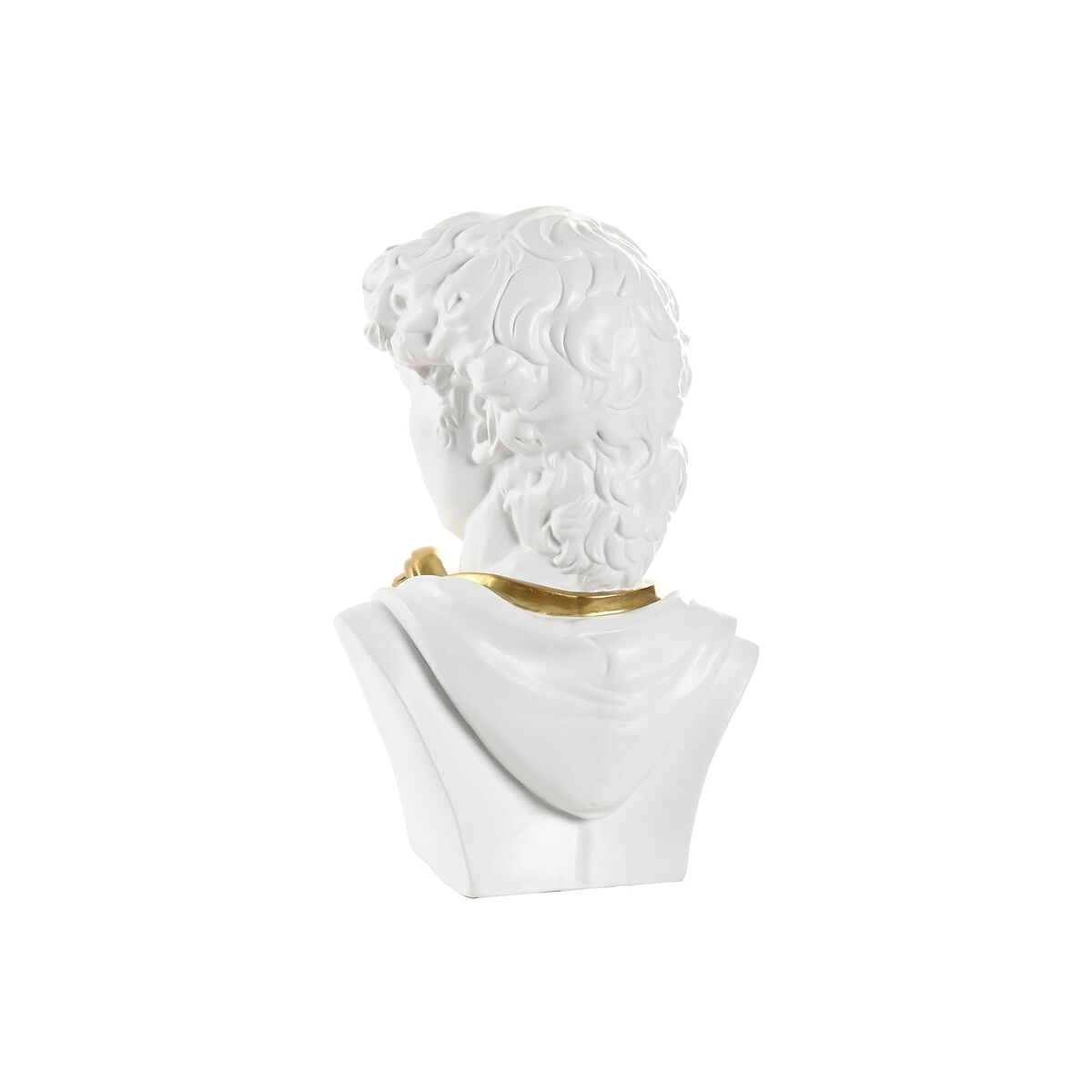 Figura Decorativa Home ESPRIT Blanco Dorado Busto 19,5 x 16 x 30 cm