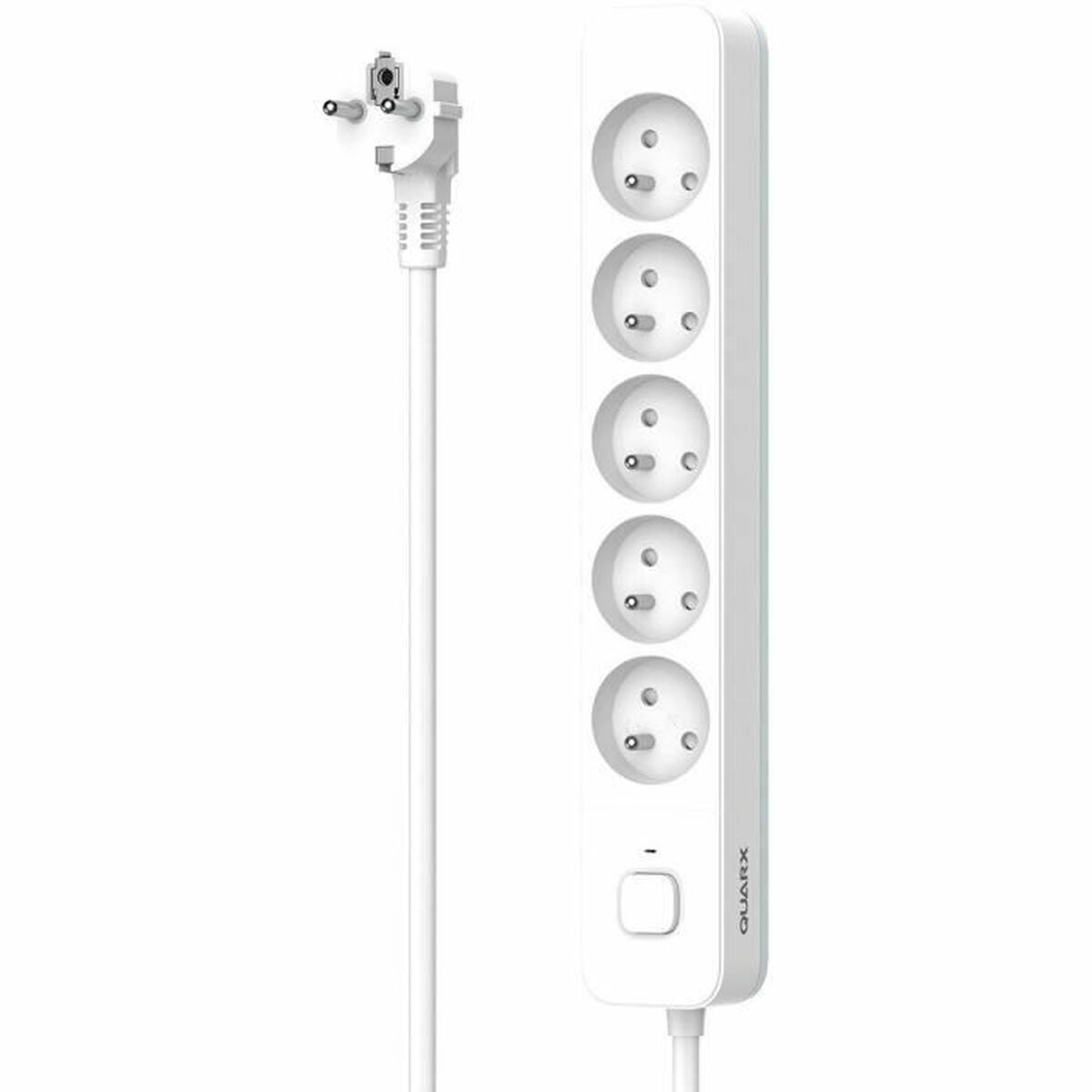 Regleta Enchufes 5 Tomas con Interruptor QUARX (3 m)