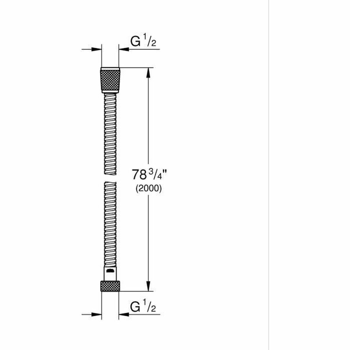 Alcachofa de Ducha Grohe Gris Chrome Metal
