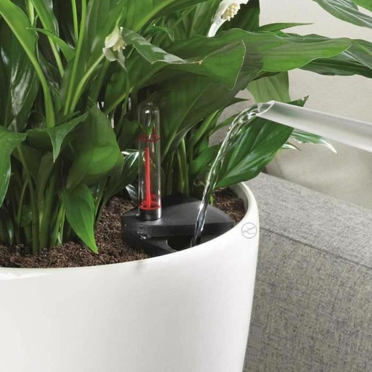 Maceta Lechuza Blanco Polipropileno Redondo