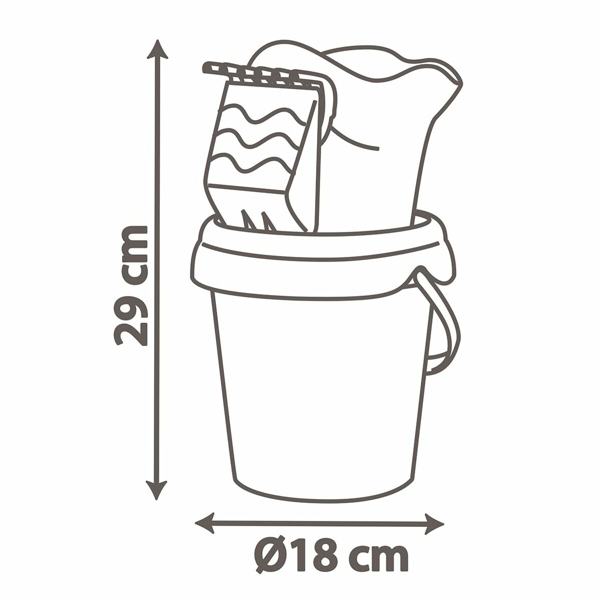 Regadera Smoby Spidey Bucket MM Garni Plástico