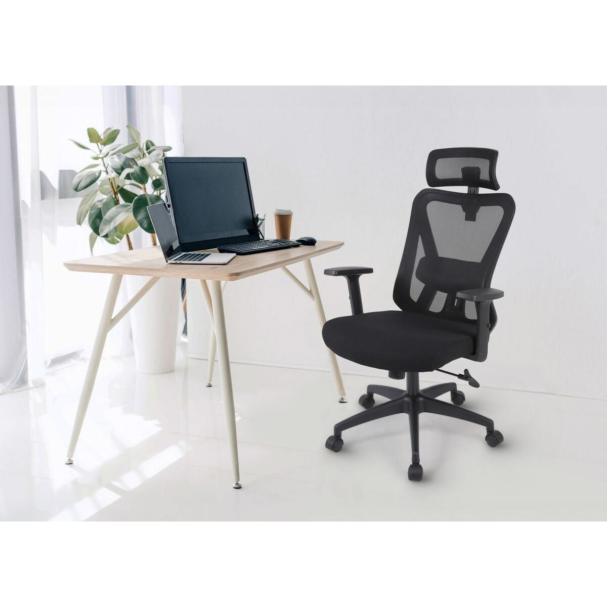 Silla de Oficina Activejet T5 BLACK Negro