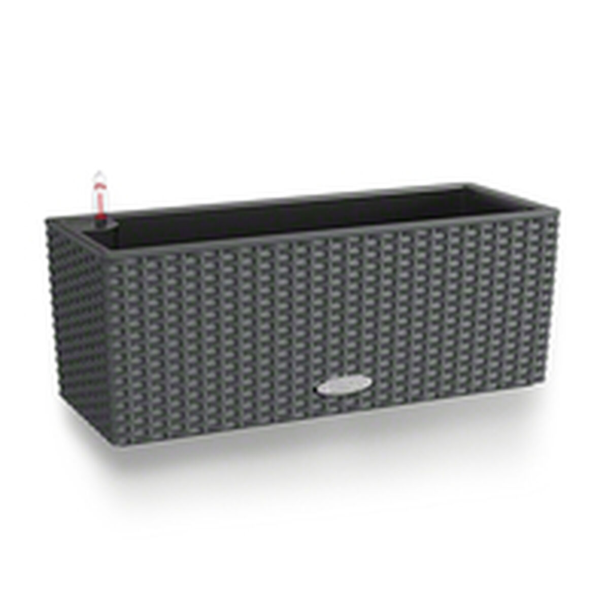 Maceta Lechuza Negro Gris Polipropileno