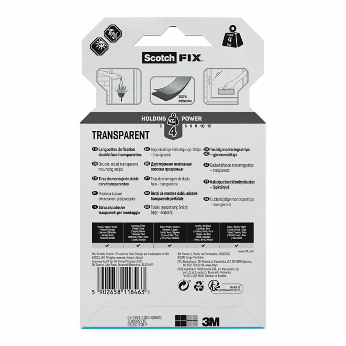 Cinta de Doble Cara Scotch Transparente