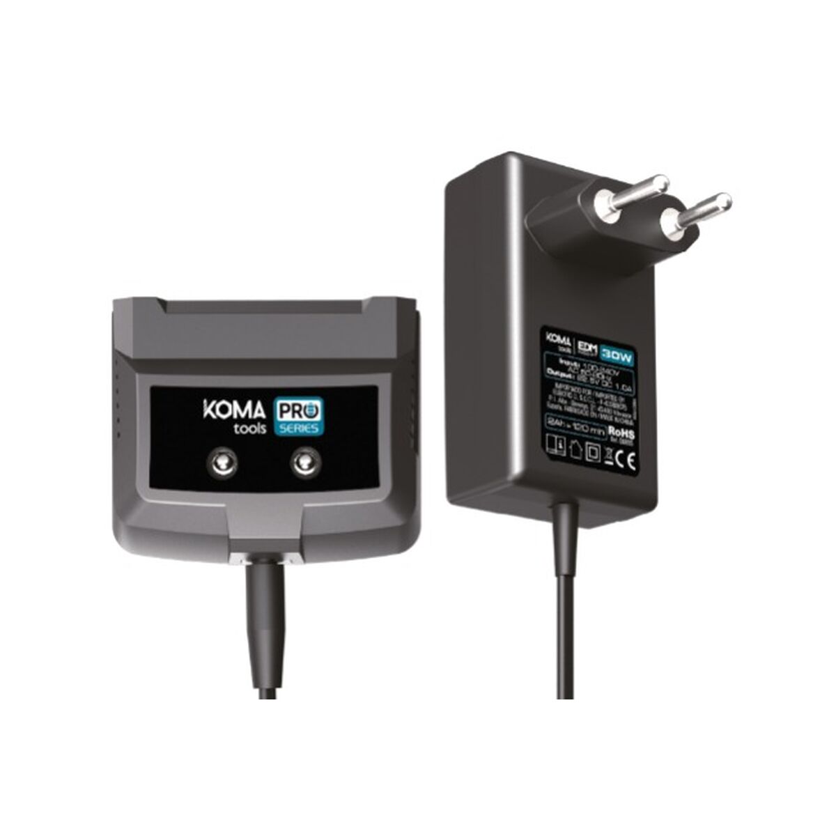 Cargador de Baterías Koma Tools 4 Ah 2 Ah 5 Ah 8 Ah 20 V 100-240 V~50/60 Hz