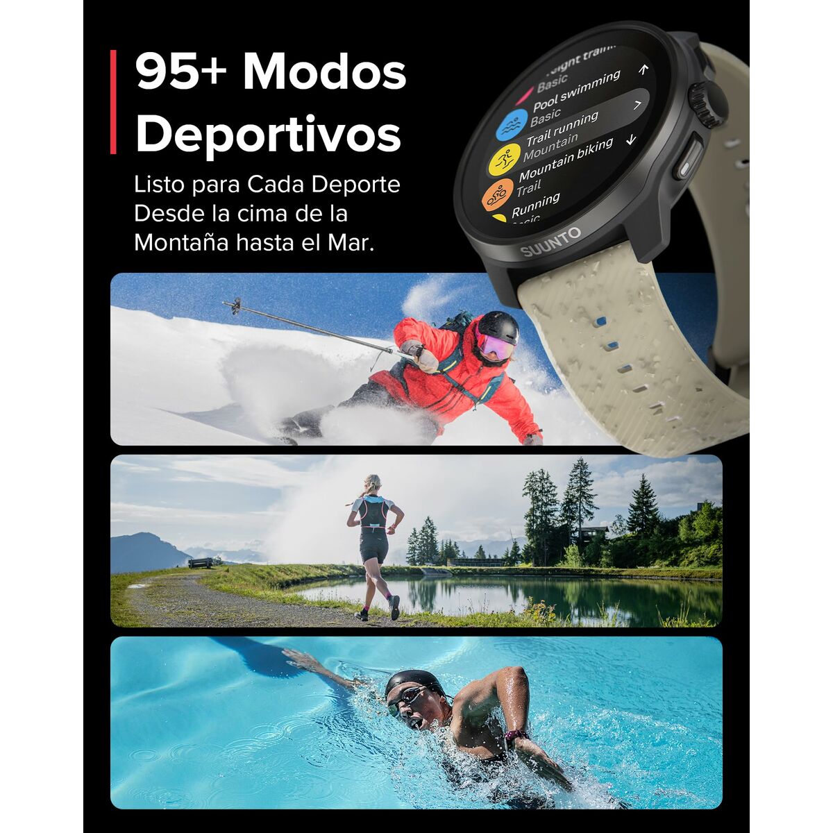 Reloj Hombre Suunto SS051014000 Negro