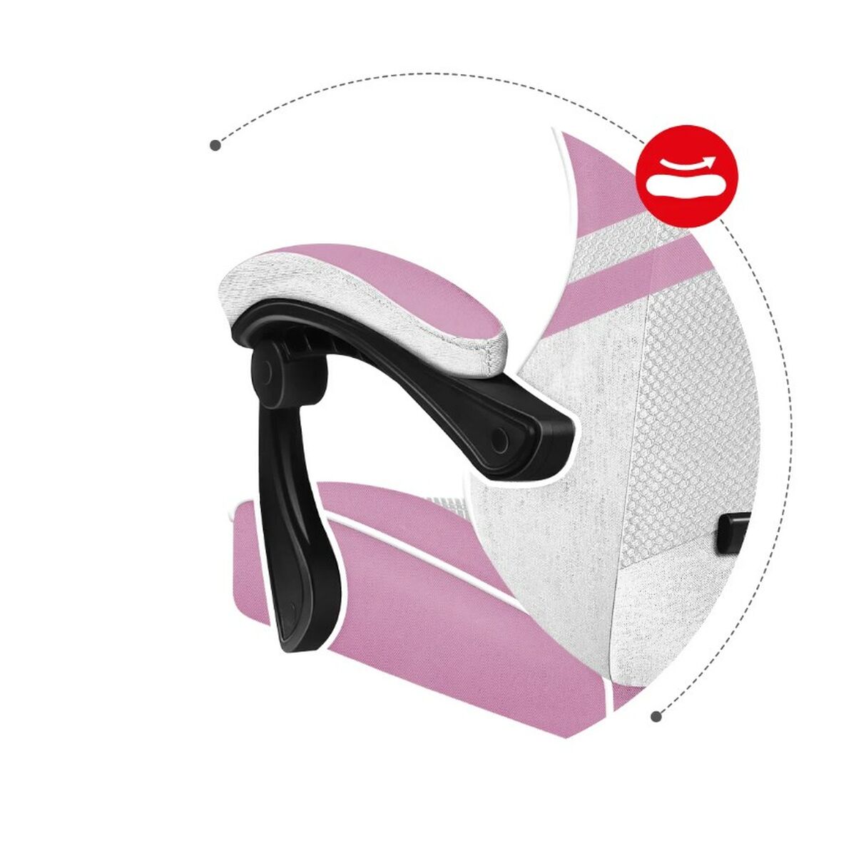 Silla Gaming Huzaro HZ-Force 4.4 Pink Mesh