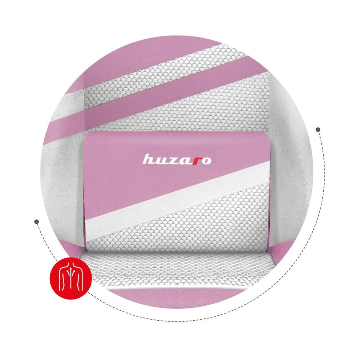 Silla Gaming Huzaro HZ-Force 4.4 Pink Mesh