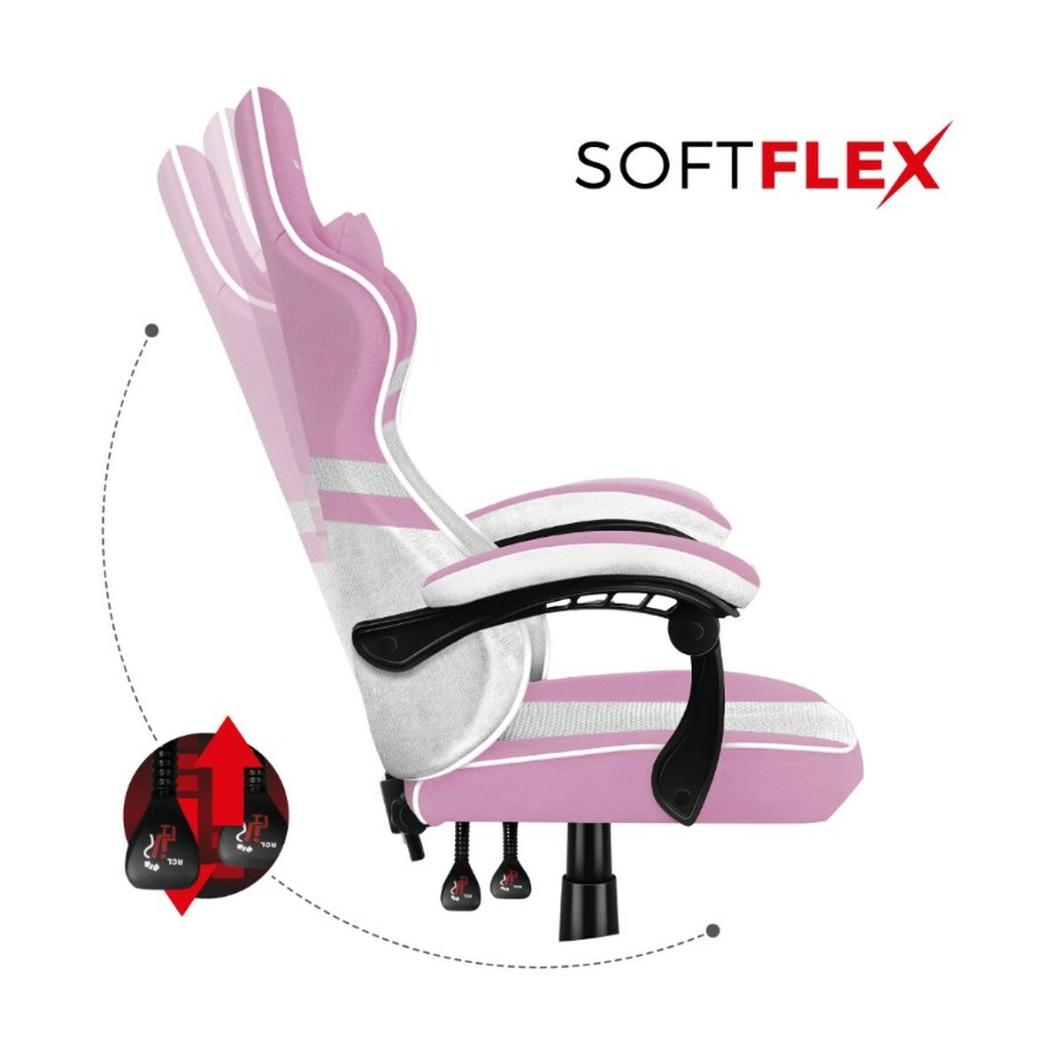 Silla Gaming Huzaro HZ-Force 4.4 Pink Mesh