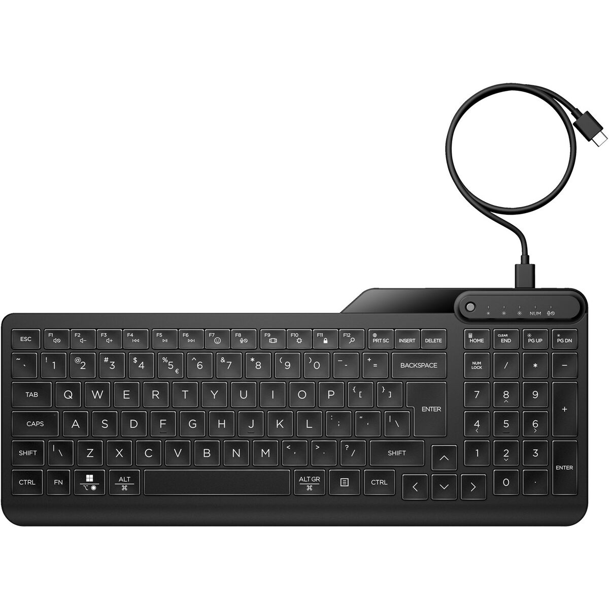 Teclado HP 7N7C0AA#ABB Negro QWERTY