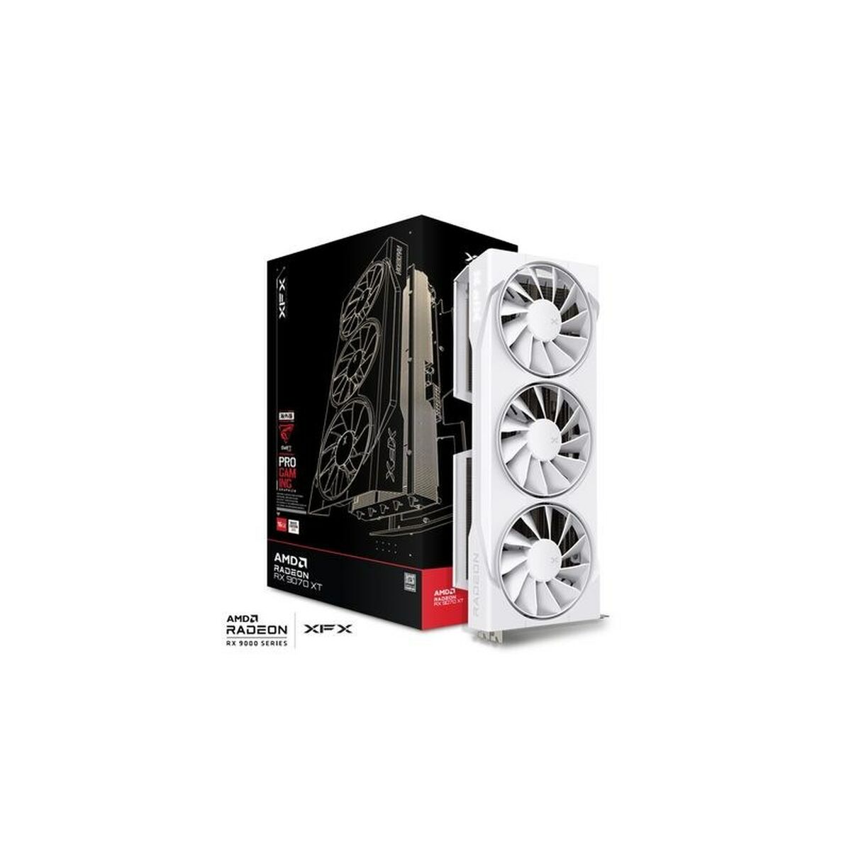 Tarjeta Gráfica XFX 97TSWF3W9 radeon rx 9070 xt 16 GB GDDR6