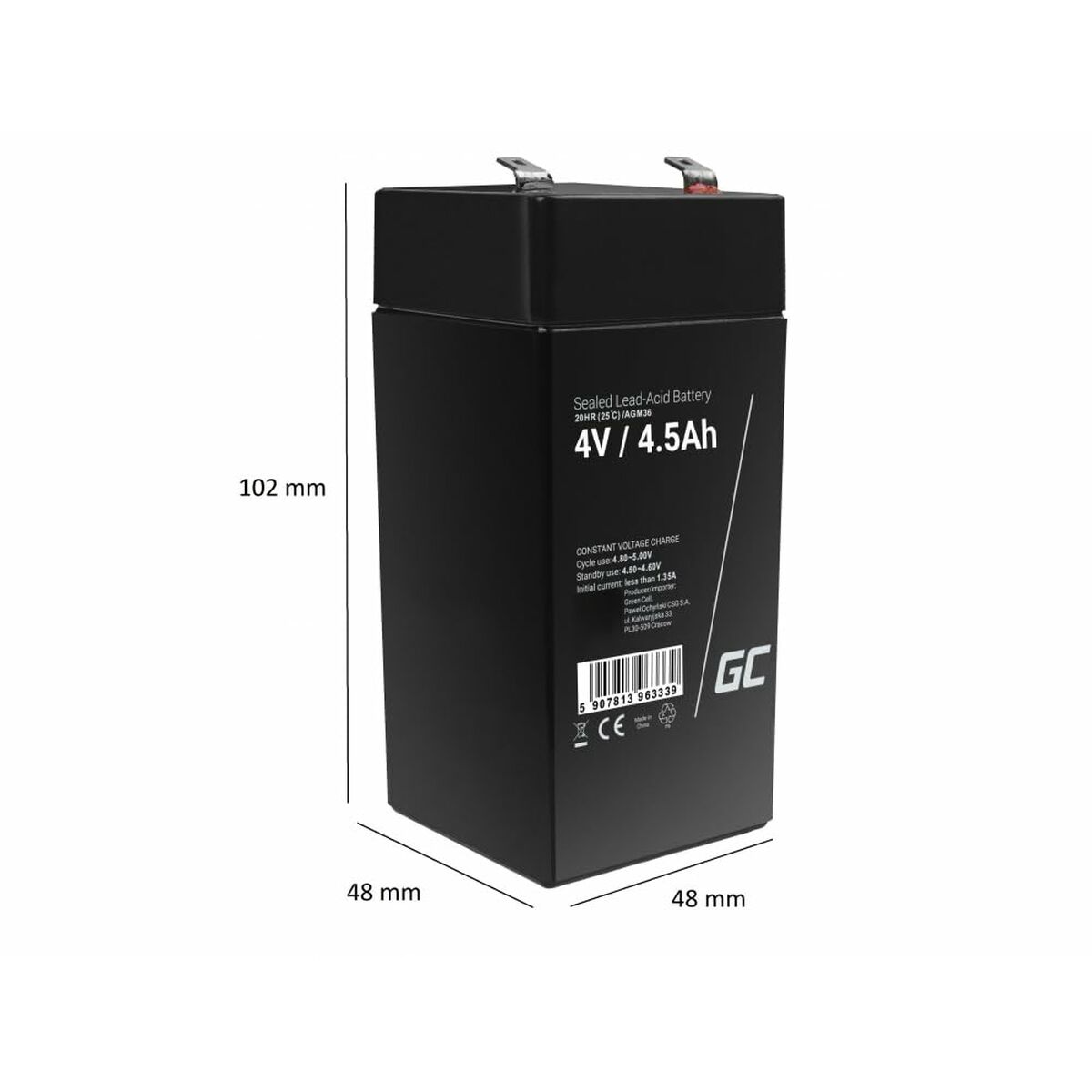 Batería para SAI Green Cell AGM36 45 Ah