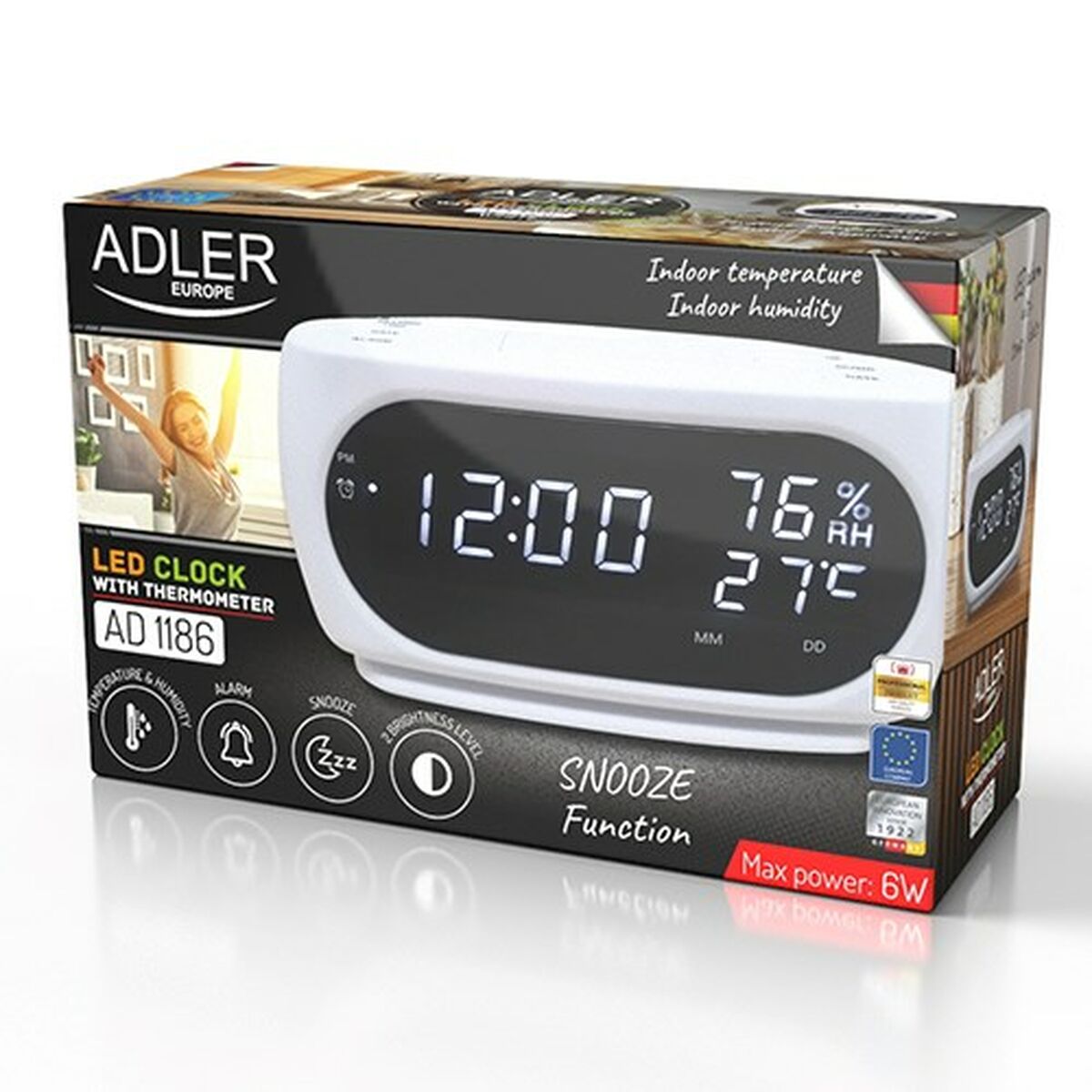Reloj de Pared Adler AD 1186w