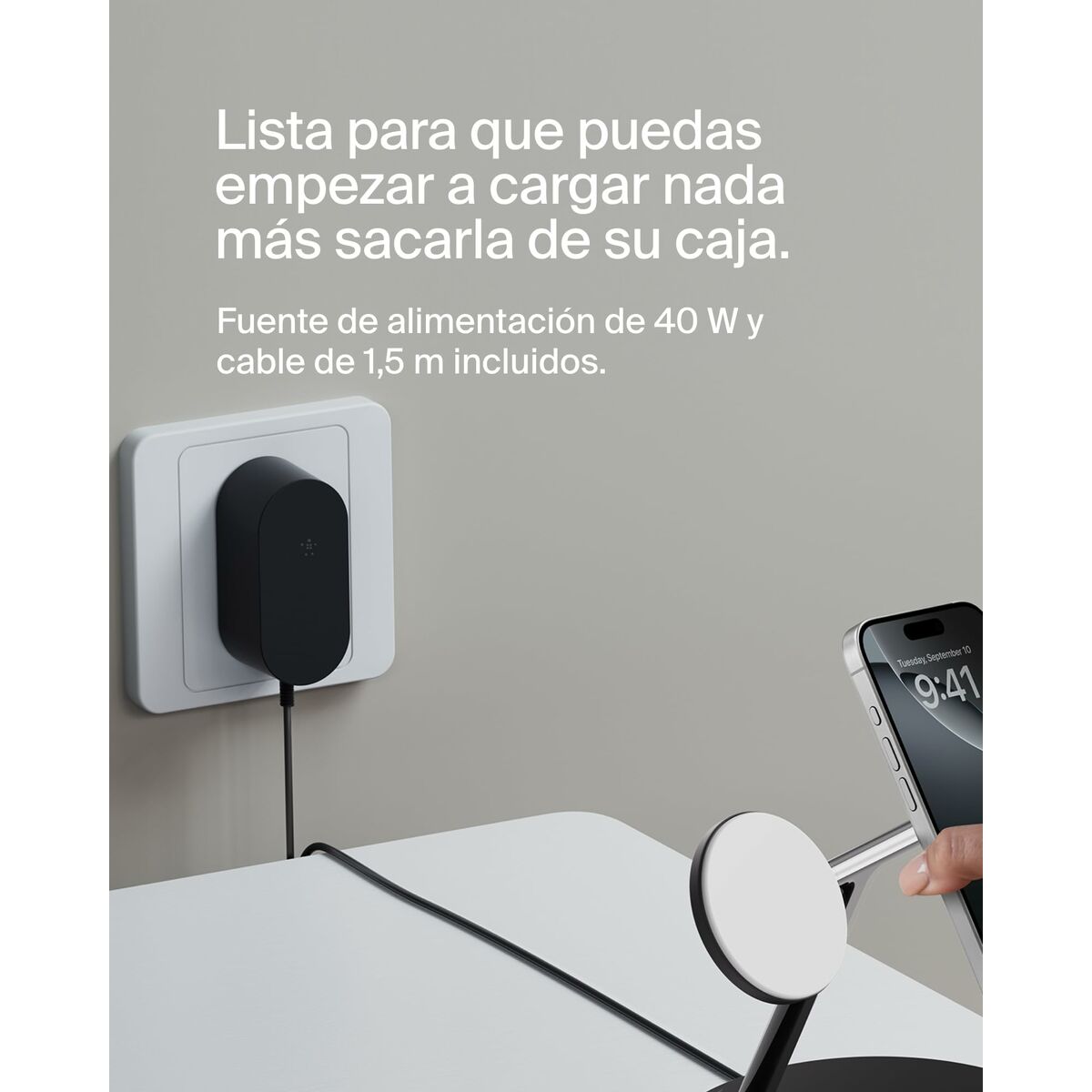 Cargador de Pared Belkin WIZ032KQBK Negro 15 W (1 unidad)