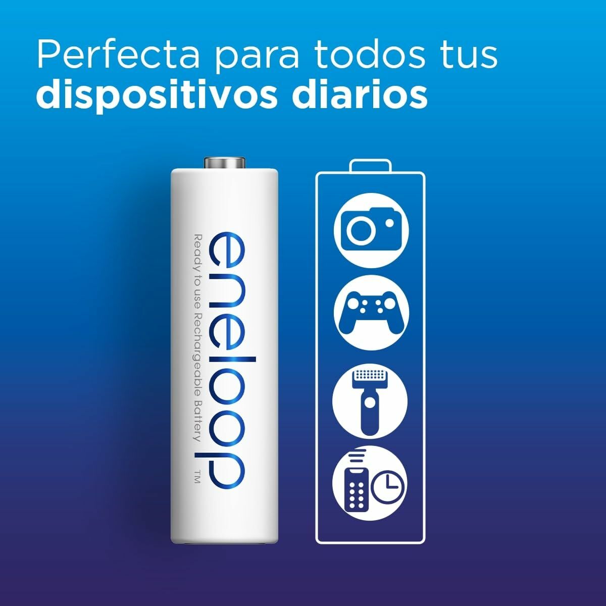 Pilas Recargables Panasonic BK-3MCDE+4MCDE/8CP