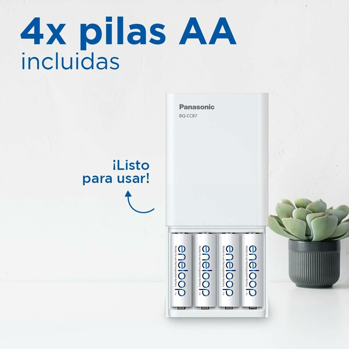 Cargador de Pilas Panasonic K-KJ87MCD40USB
